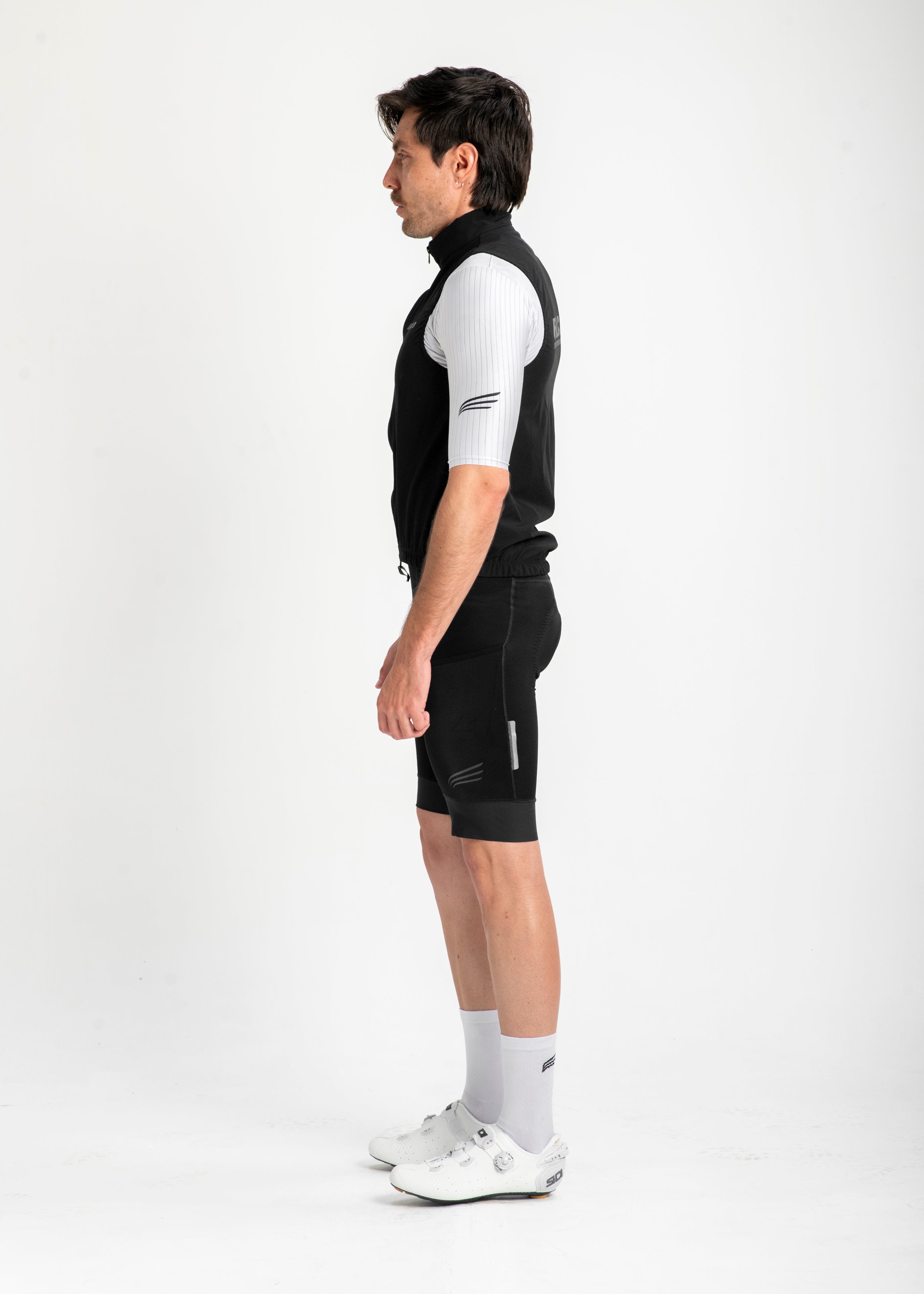 CHALECO CORTAVIENTOS IMPERMEABLE NEGRO