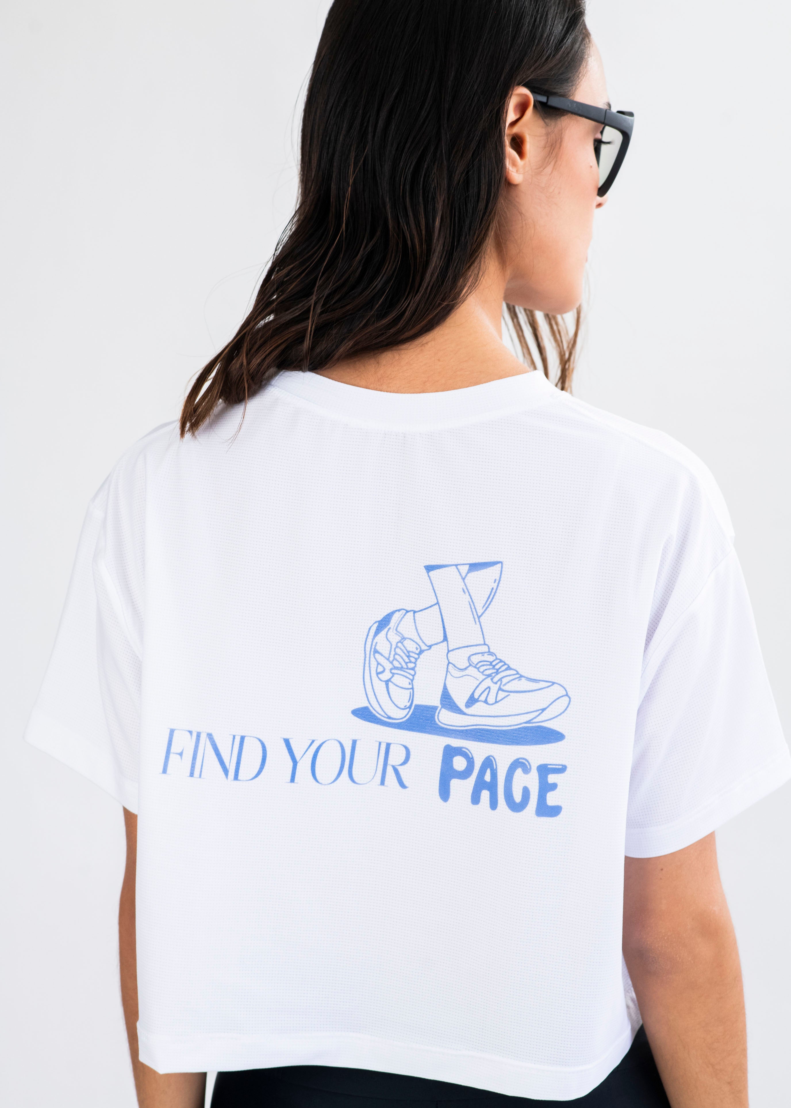Camiseta Crop top Find your pace