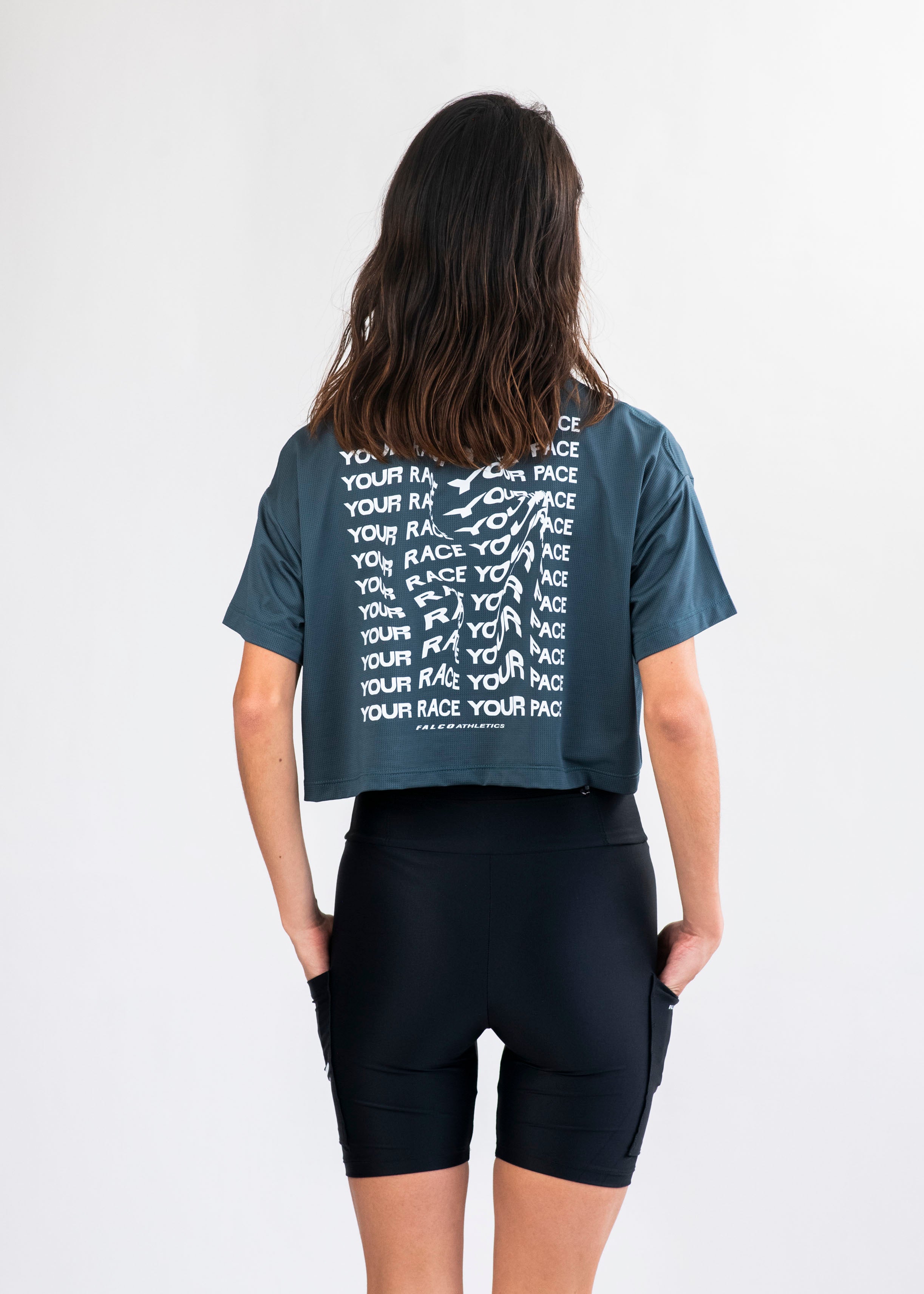 Camiseta Crop top your race your pace
