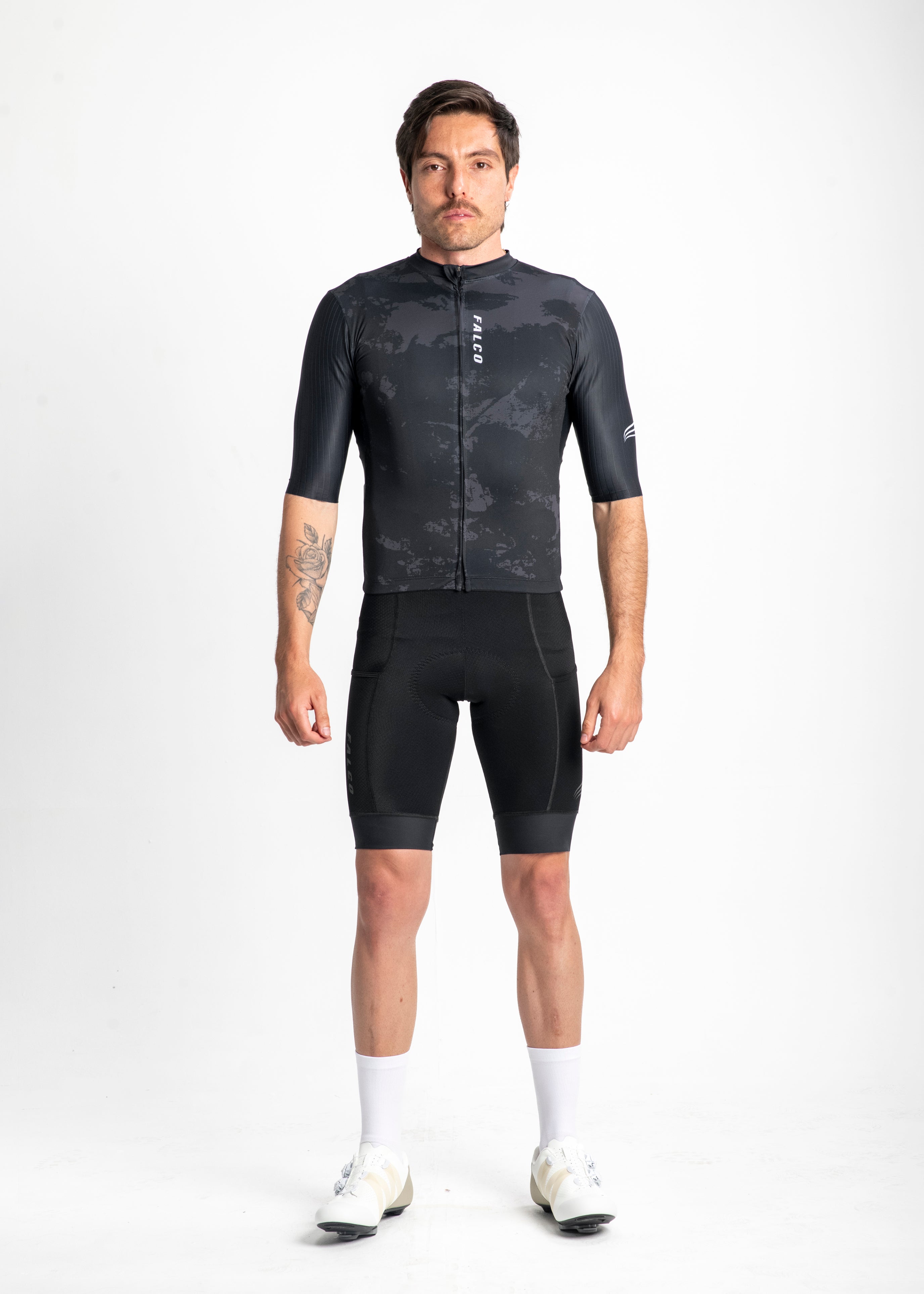 JERSEY MANGA CORTA NEGRO