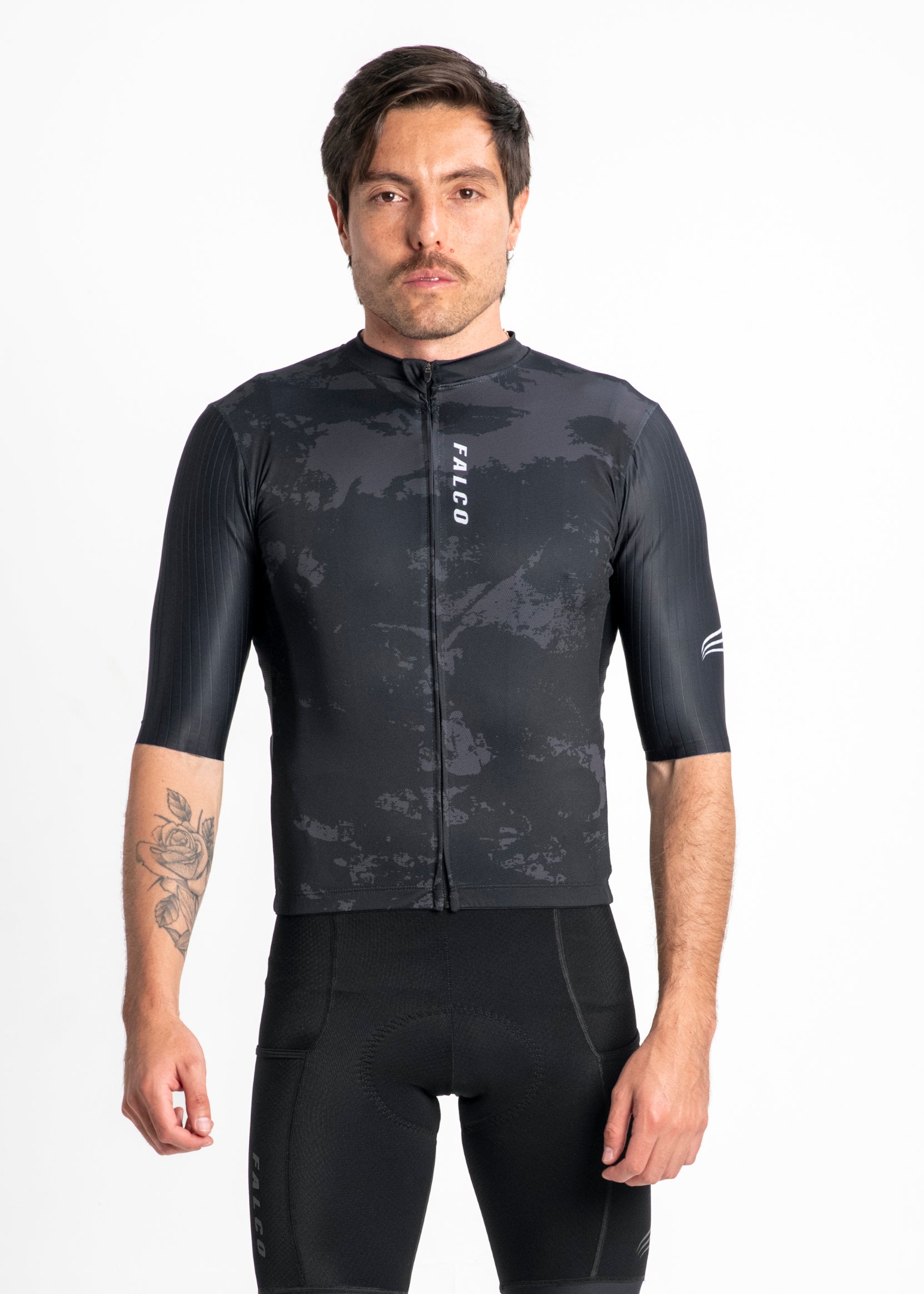 JERSEY MANGA CORTA NEGRO