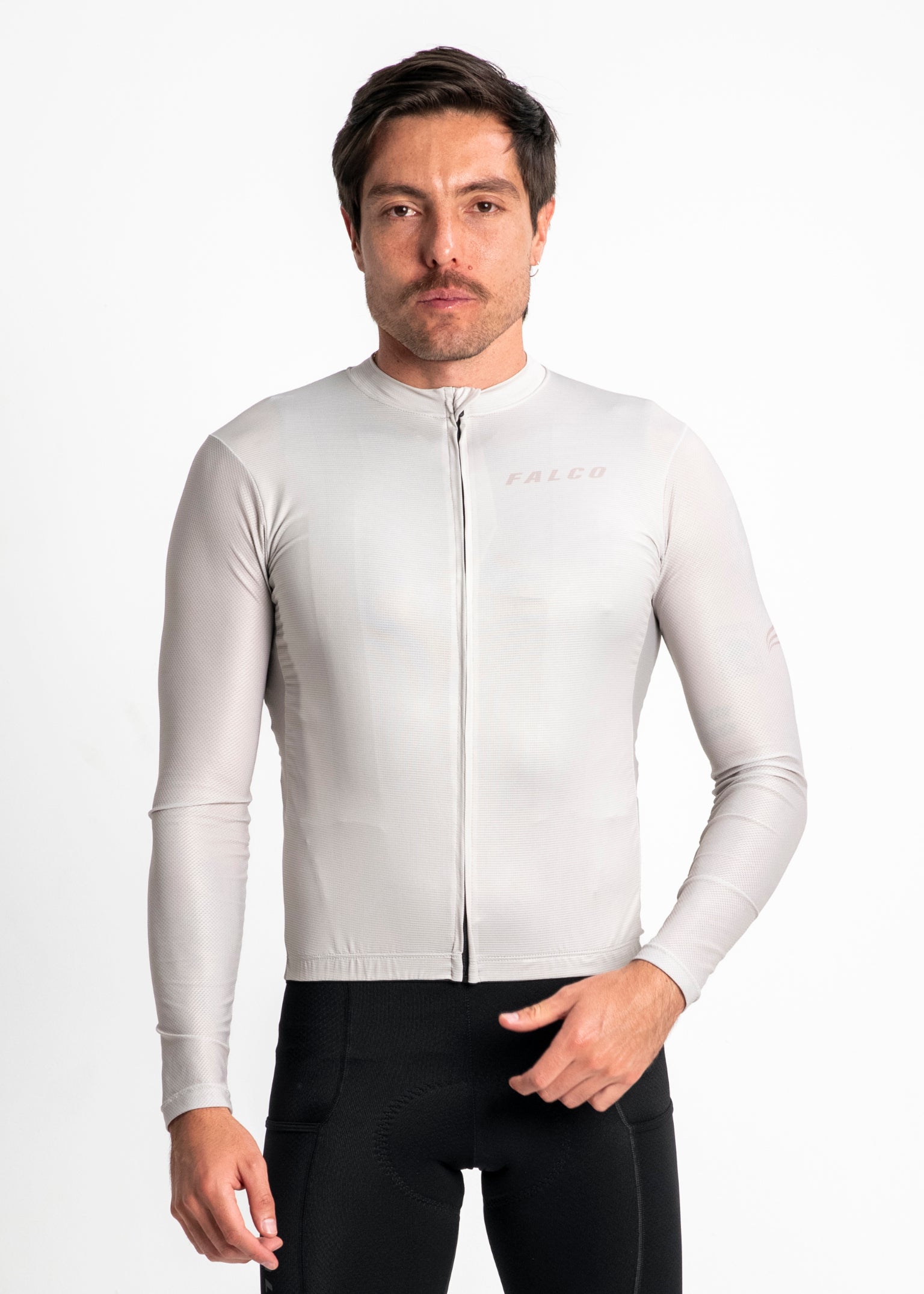 JERSEY MANGA LARGA BEIGE