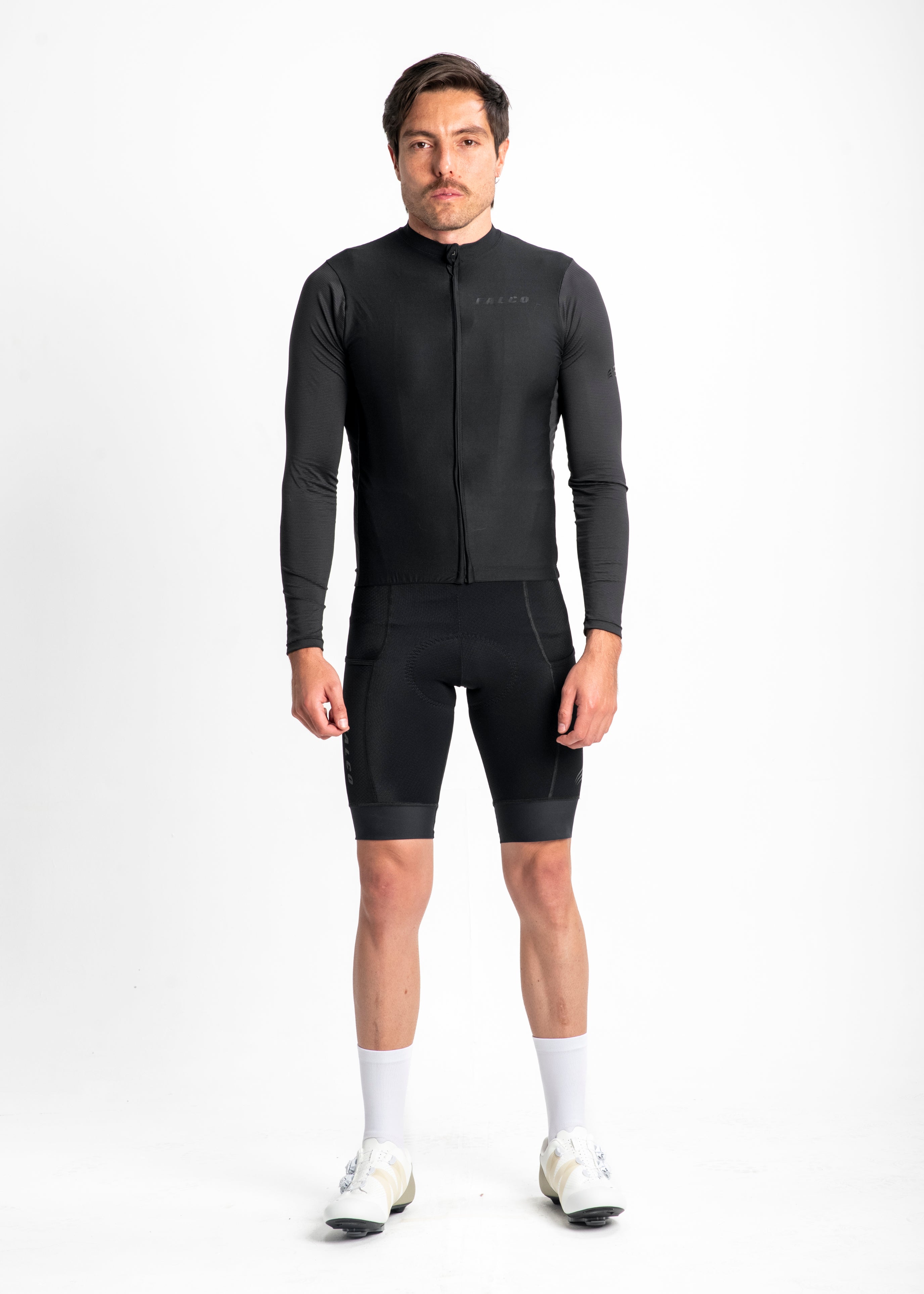 JERSEY MANGA LARGA NEGRO