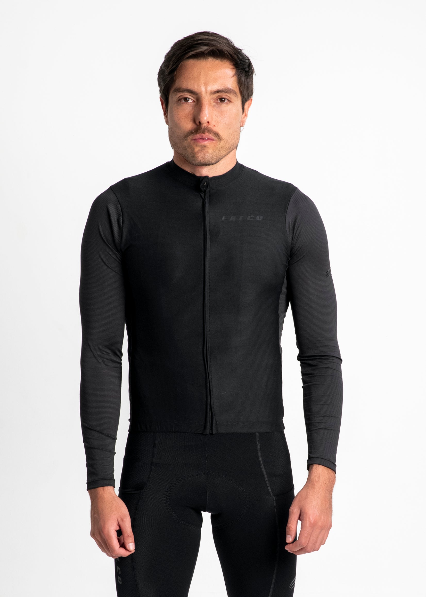 JERSEY MANGA LARGA NEGRO