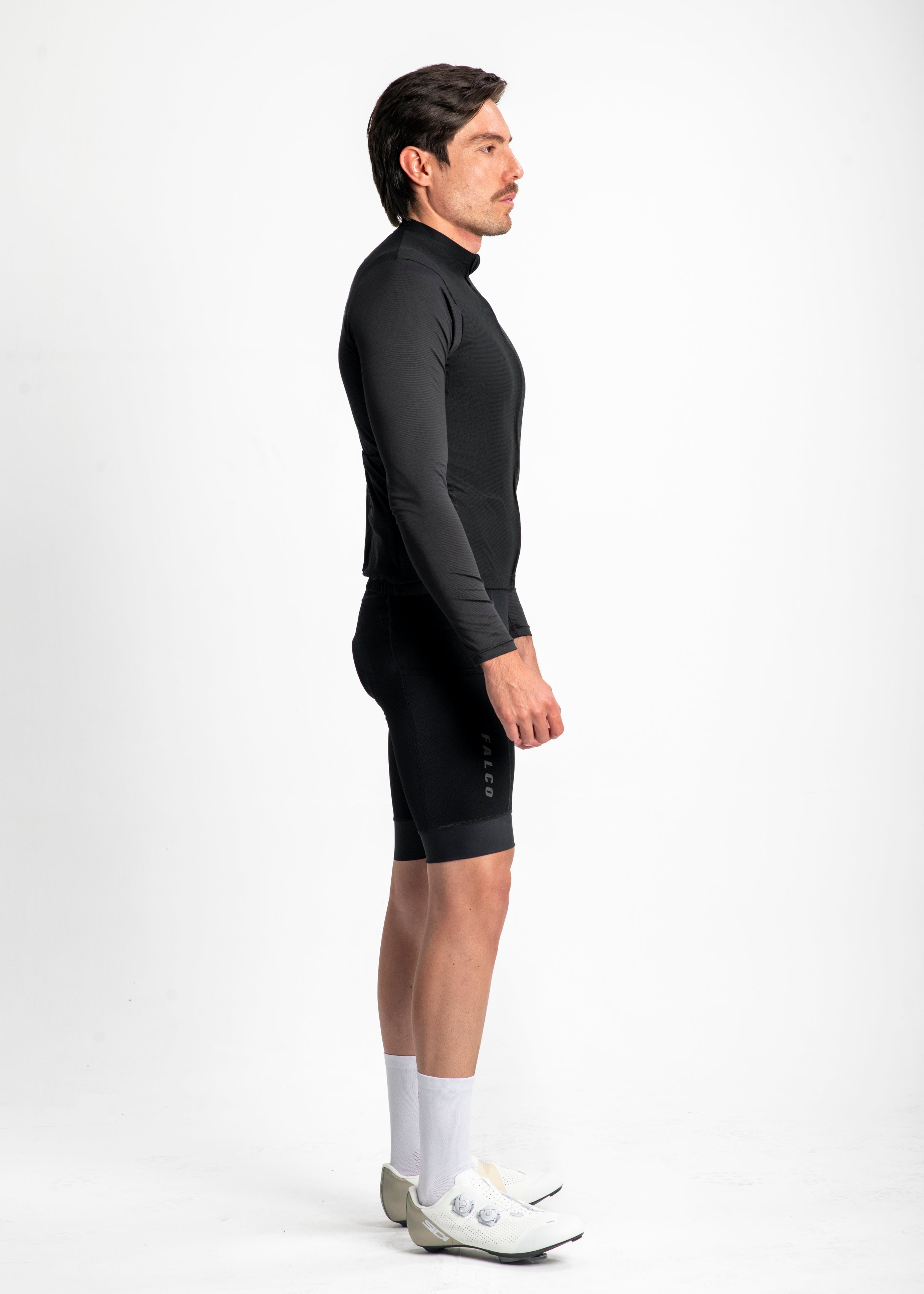 JERSEY MANGA LARGA NEGRO