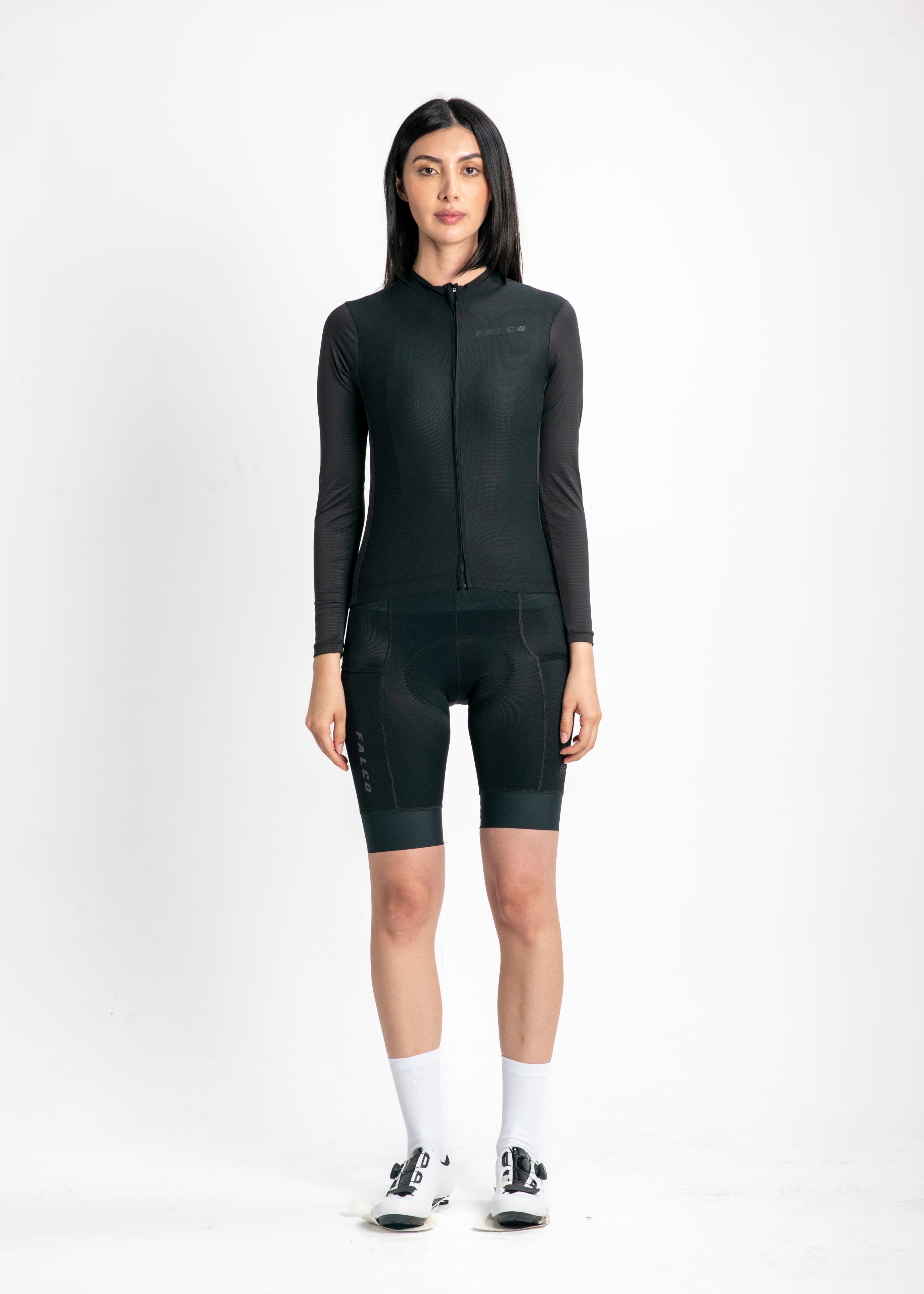 JERSEY MANGA LARGA NEGRO