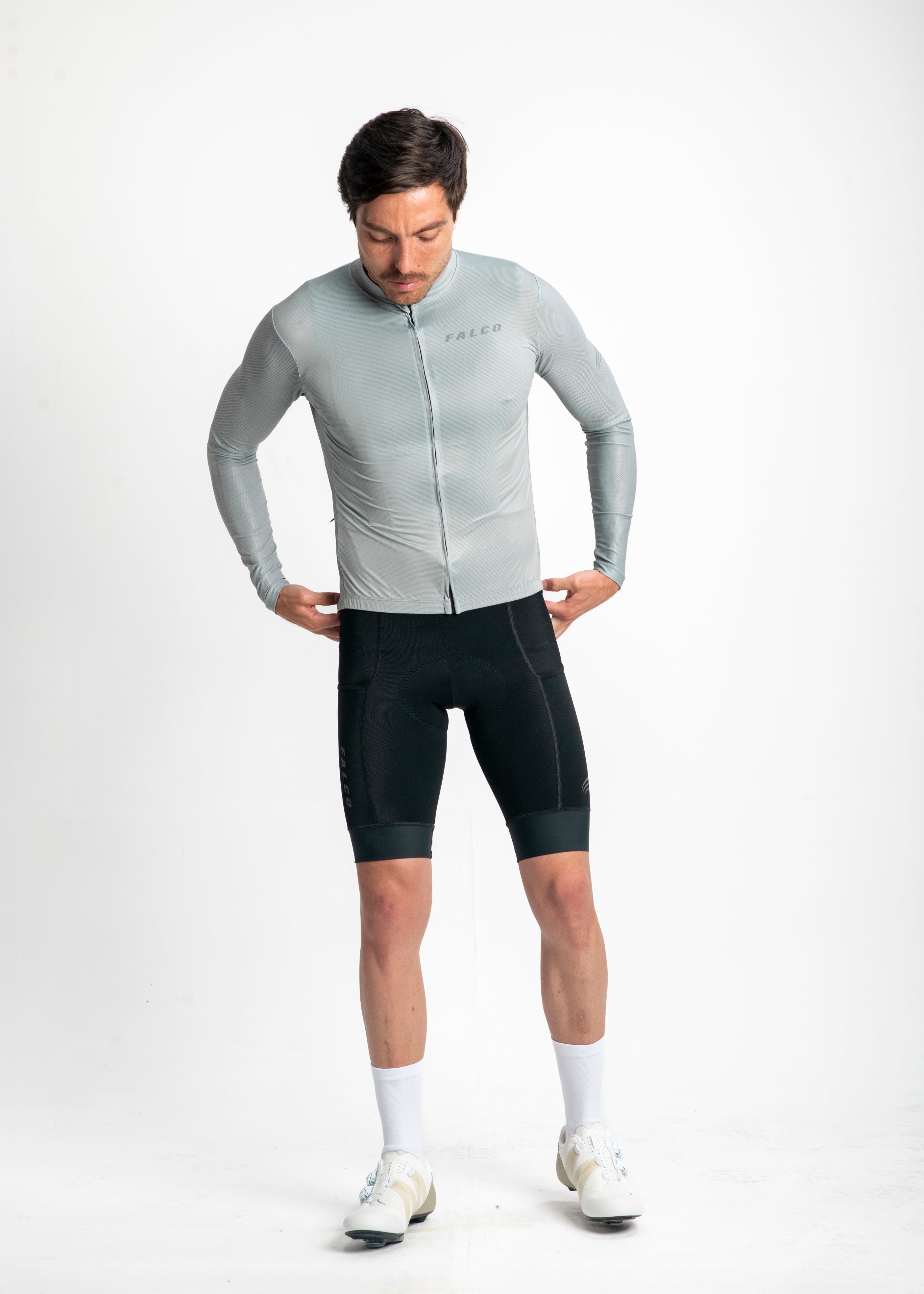 JERSEY MANGA LARGA VERDE SALVIA