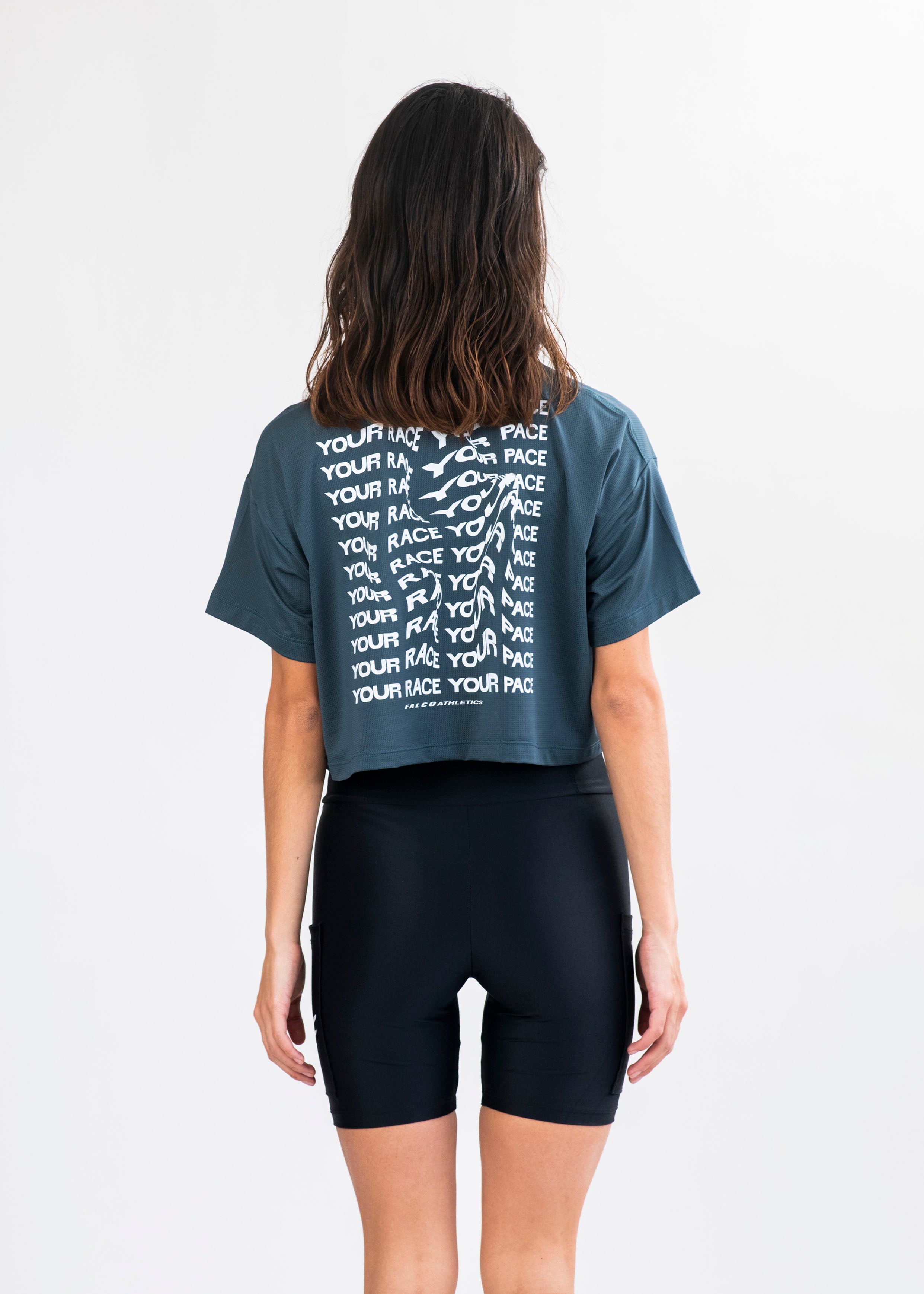 Camiseta Crop top your race your pace