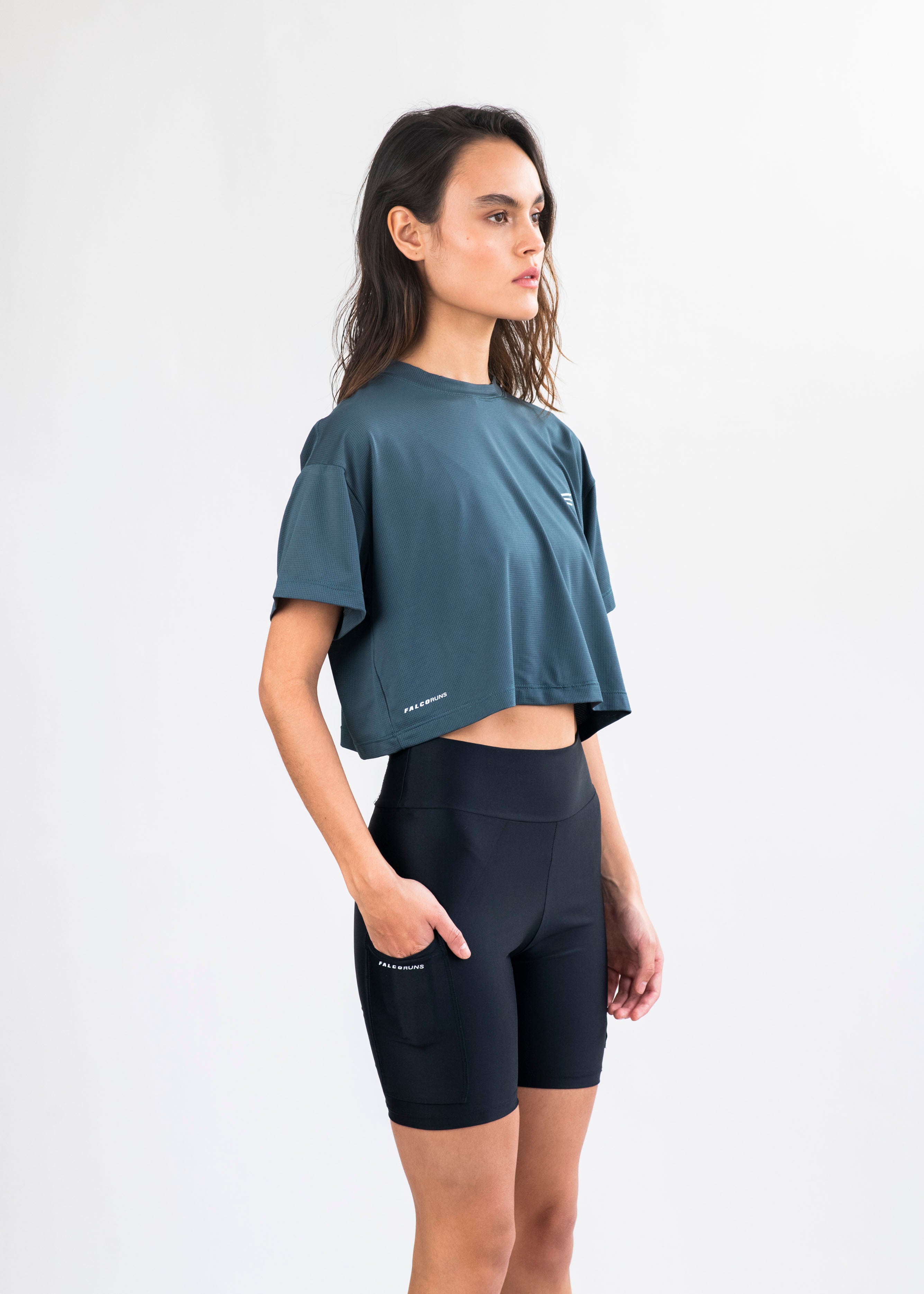 Camiseta Crop top your race your pace