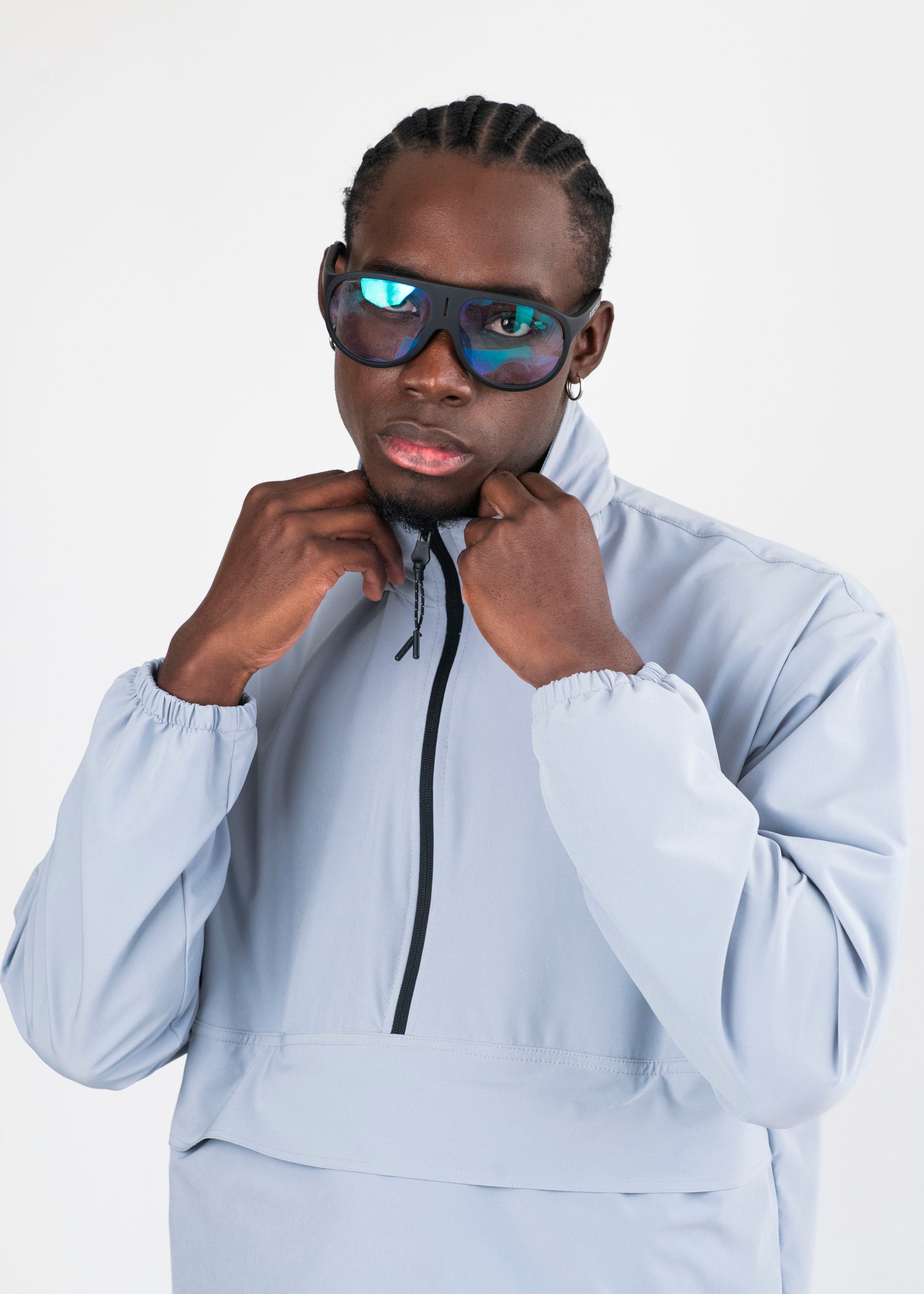 Chaqueta kanguro gris