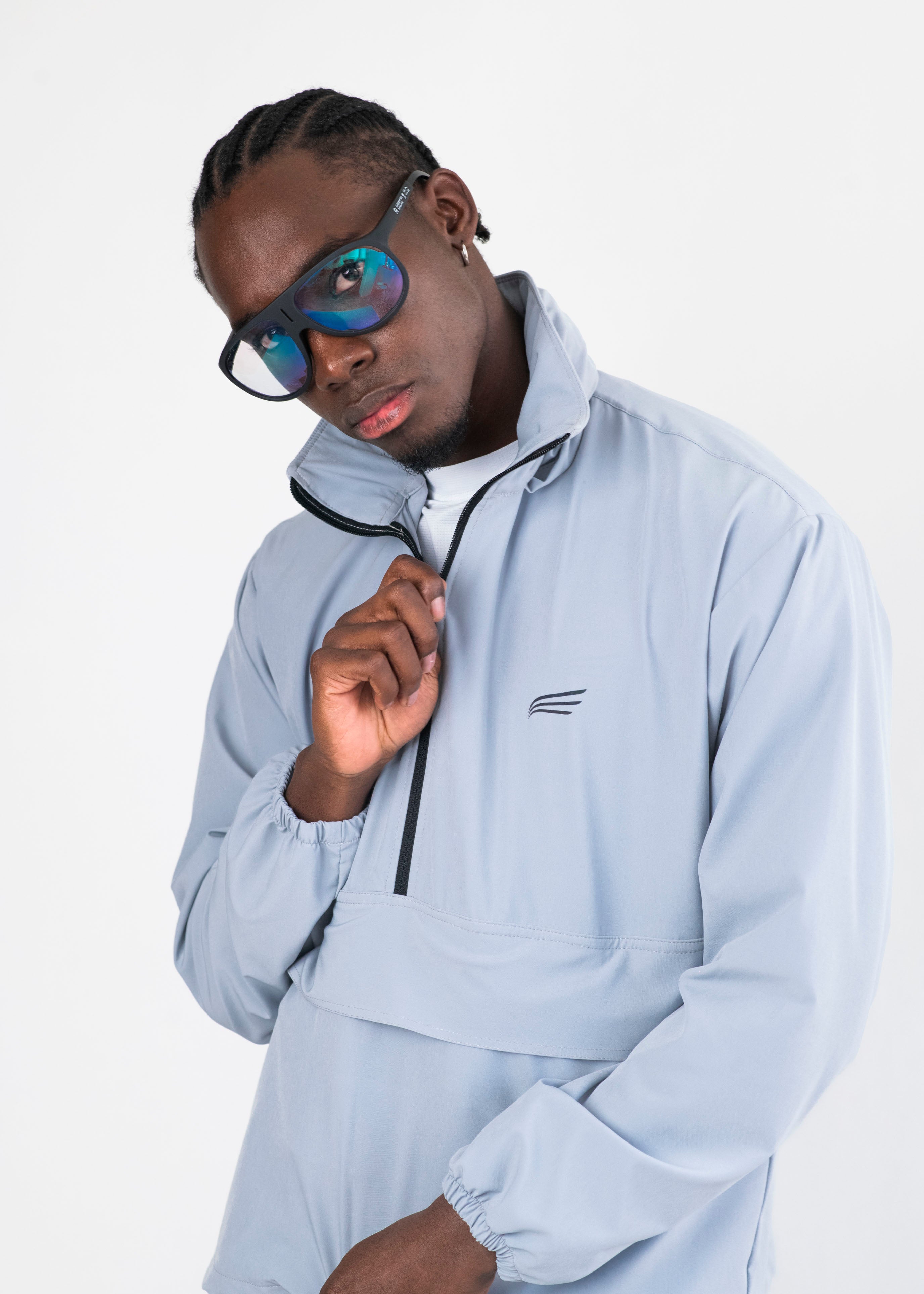 Chaqueta kanguro gris