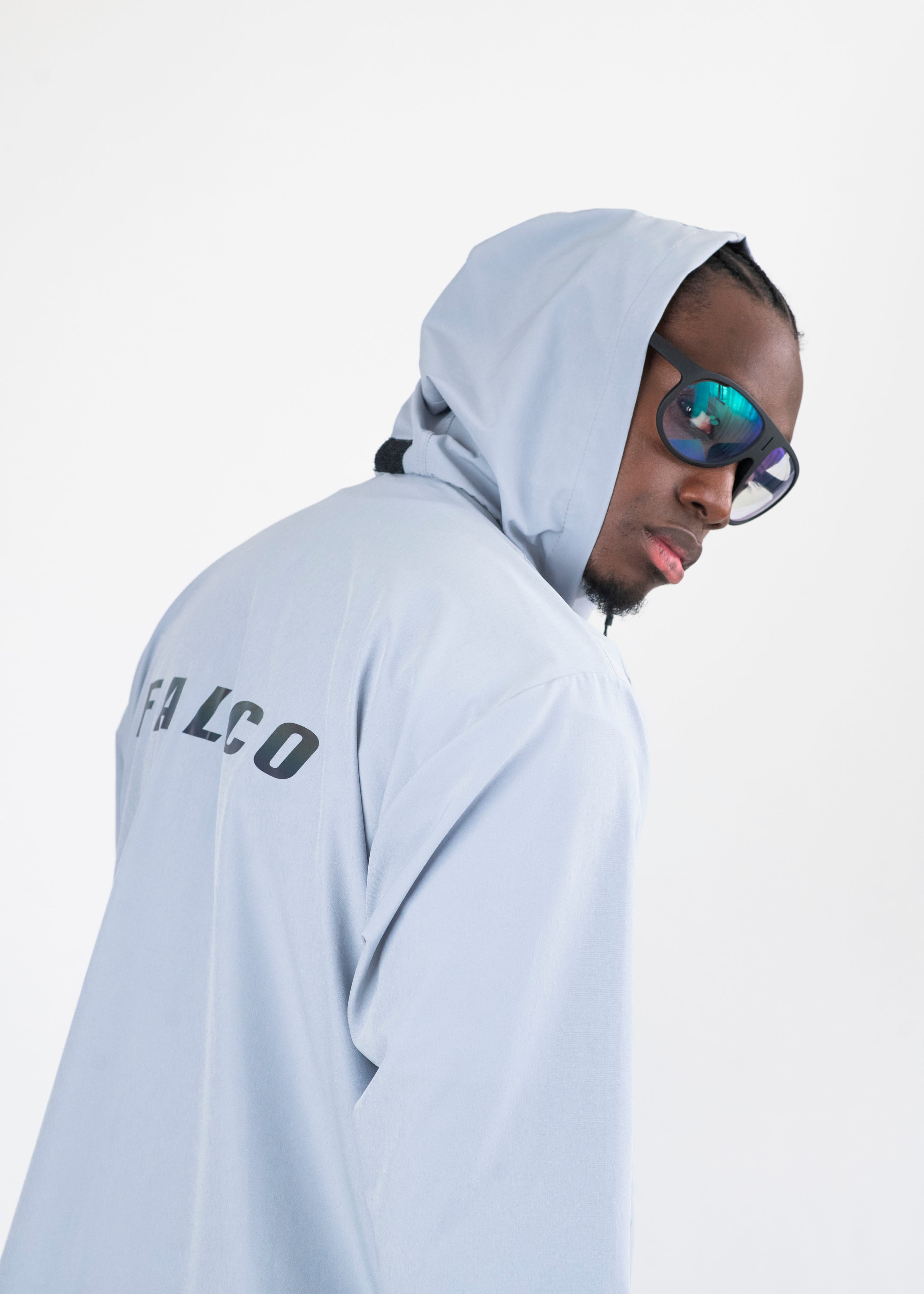 Chaqueta kanguro gris